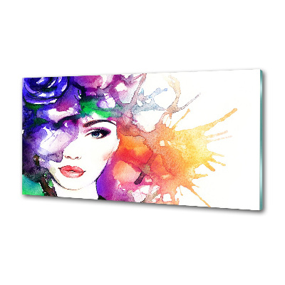 Panel do kuchni Portret kobiety