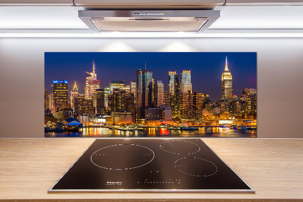 Panel para cocina Manhattan de noche