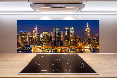 Panel para cocina Manhattan de noche