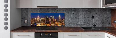 Panel para cocina Manhattan de noche
