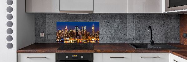 Panel para cocina Manhattan de noche