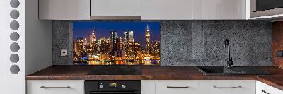 Panel para cocina Manhattan de noche