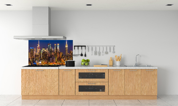 Panel para cocina Manhattan de noche