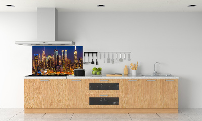 Panel para cocina Manhattan de noche