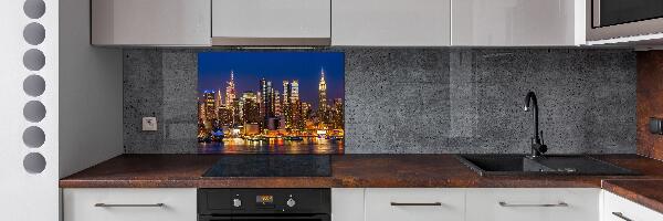 Panel para cocina Manhattan de noche