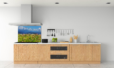 Panel para cocina Pradera en las montañas