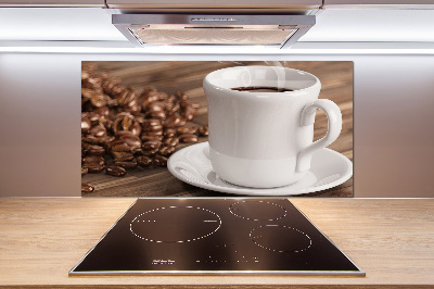 Salpicadero de cocina Una taza de café