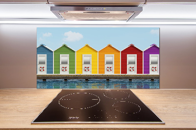 Panel do kuchni Plażowe kabiny