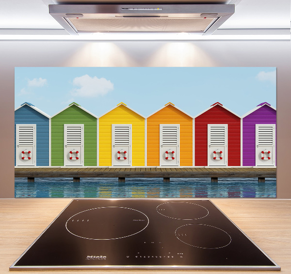 Panel do kuchni Plażowe kabiny