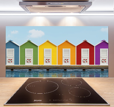 Panel antisalpicaduras Cabañas de playa