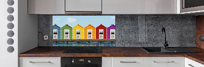 Panel antisalpicaduras Cabañas de playa