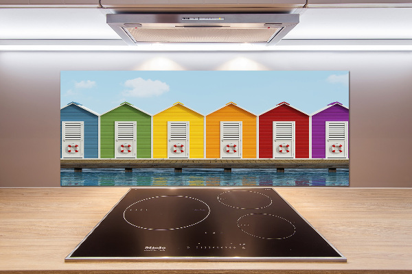 Panel do kuchni Plażowe kabiny