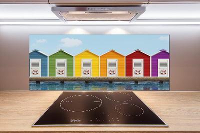 Panel antisalpicaduras Cabañas de playa