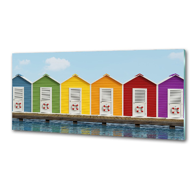 Panel antisalpicaduras Cabañas de playa