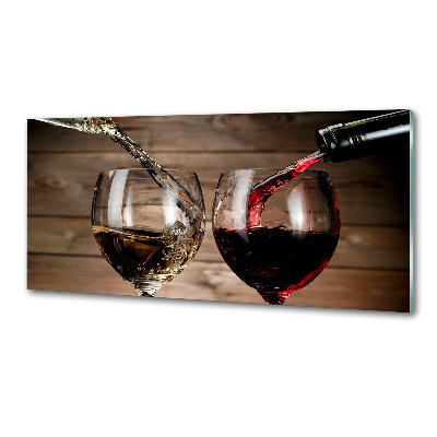 Panel antisalpicaduras Dos copas de vino