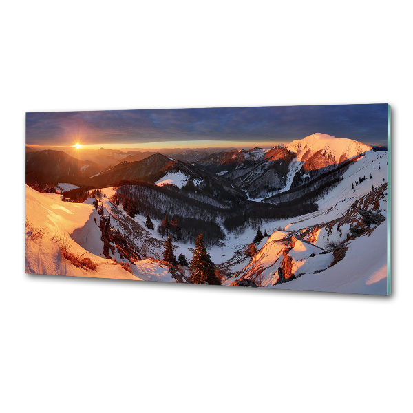 Panel para cocina Invierno en las montañas