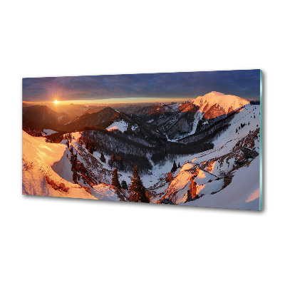 Panel para cocina Invierno en las montañas