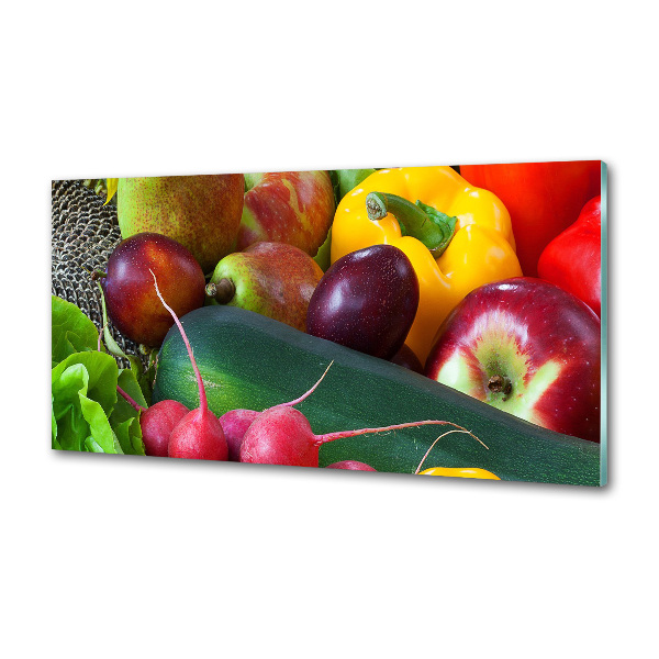 Panel antisalpicaduras Frutas y verduras