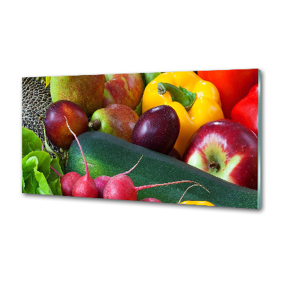 Panel antisalpicaduras Frutas y verduras