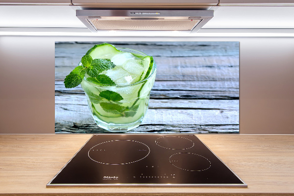 Salpicadero para cocina agua de pepino