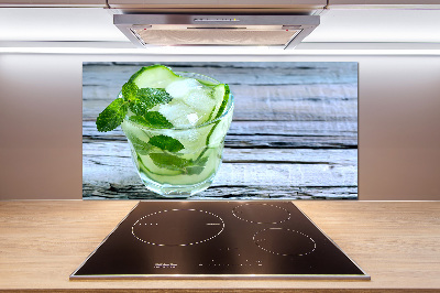 Salpicadero para cocina agua de pepino