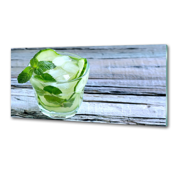 Salpicadero para cocina agua de pepino