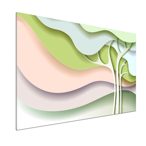 Panel do kuchni Abstrakcja drzewo