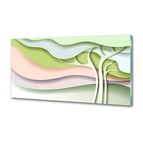 Panel de pared de cocina Árbol abstracto