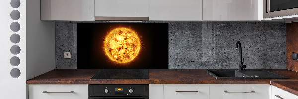 Panel szklany do kuchni Słońce