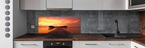 Panel do kuchni Bungalowy Malediwy