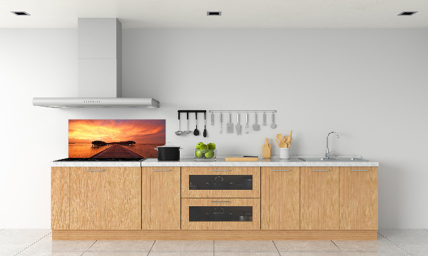 Salpicadero de cocina Bungalows en Maldivas