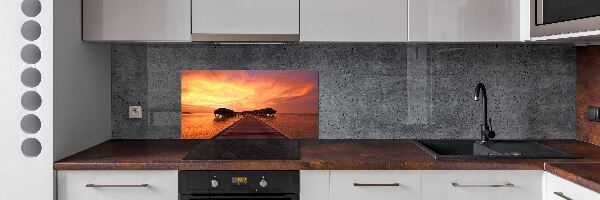 Salpicadero de cocina Bungalows en Maldivas