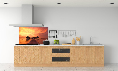 Salpicadero de cocina Bungalows en Maldivas