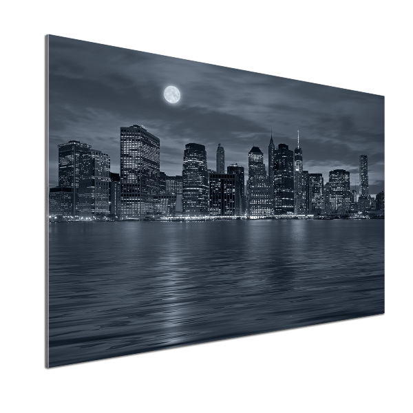 Panel para cocina Nueva York de noche