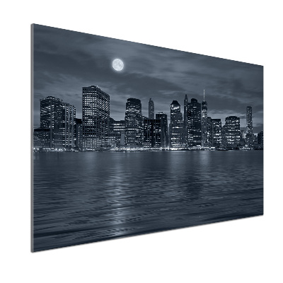 Panel para cocina Nueva York de noche