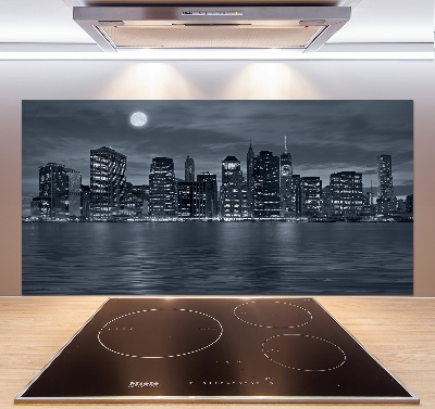 Panel para cocina Nueva York de noche