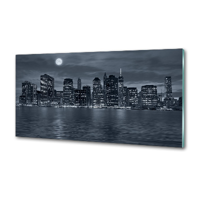 Panel para cocina Nueva York de noche