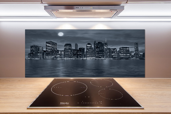 Panel para cocina Nueva York de noche