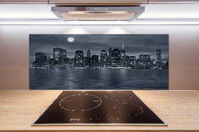 Panel para cocina Nueva York de noche