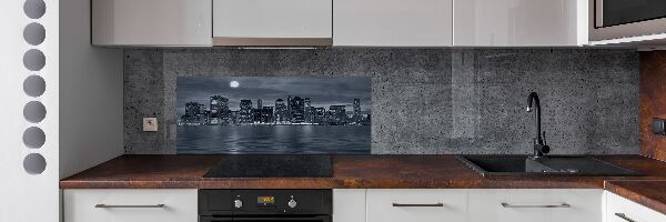 Panel para cocina Nueva York de noche