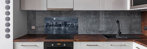 Panel para cocina Nueva York de noche