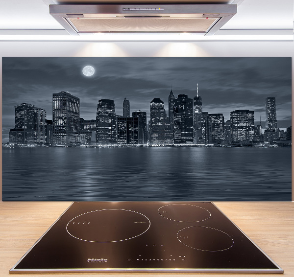 Panel para cocina Nueva York de noche