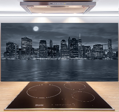 Panel para cocina Nueva York de noche