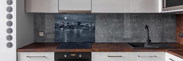 Panel para cocina Nueva York de noche