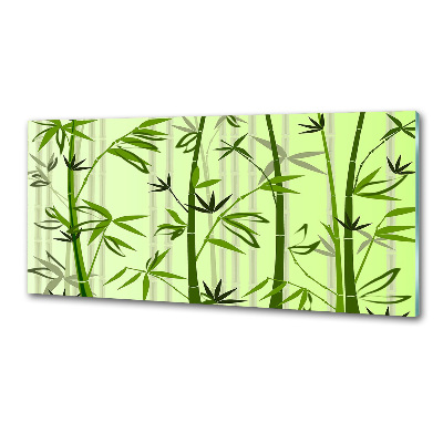 Panel szklany do kuchni Bambus