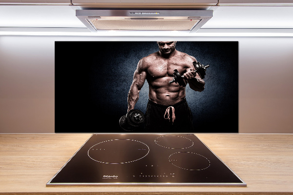 Panel de pared de cocina desarrollo muscular