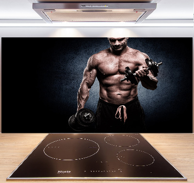 Panel de pared de cocina desarrollo muscular