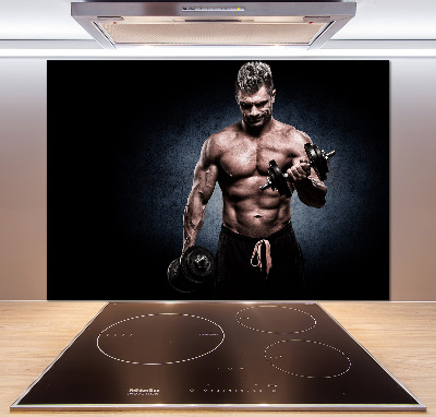 Panel de pared de cocina desarrollo muscular