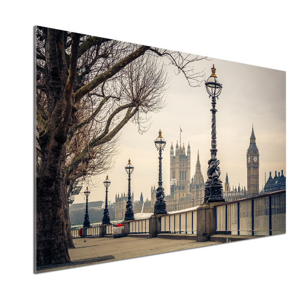 Panel de pared de cocina Londres en otoño