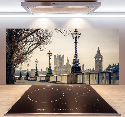 Panel de pared de cocina Londres en otoño